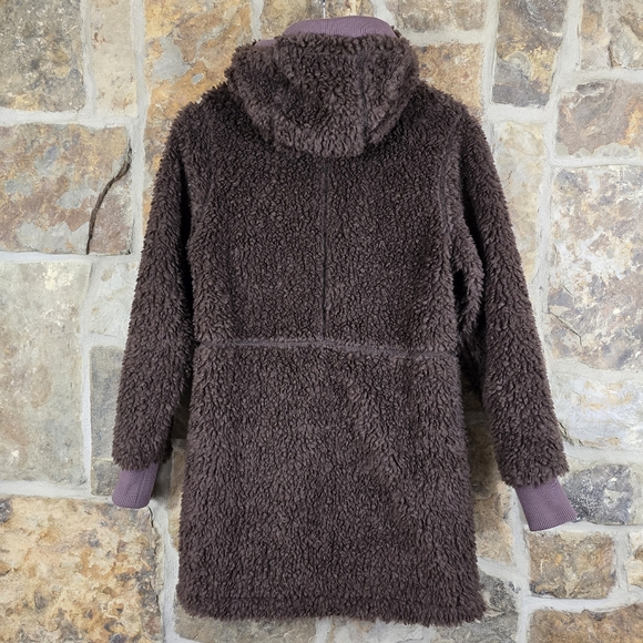 Patagonia Dusty Mesa High Pile Fleece Midlength Trench Parka Jacket Coat - Picture 4 of 7